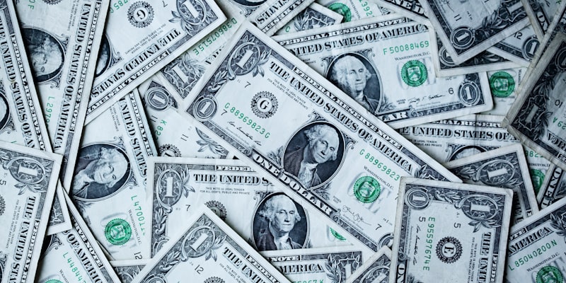 British coins and money on a desk